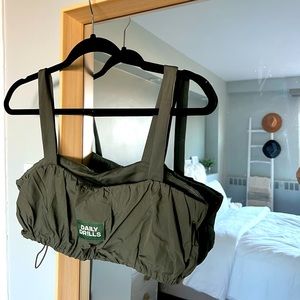 Daily Drills (shopdailydrills.com) Nylon Sport Medium Bubble Bra in Lodge